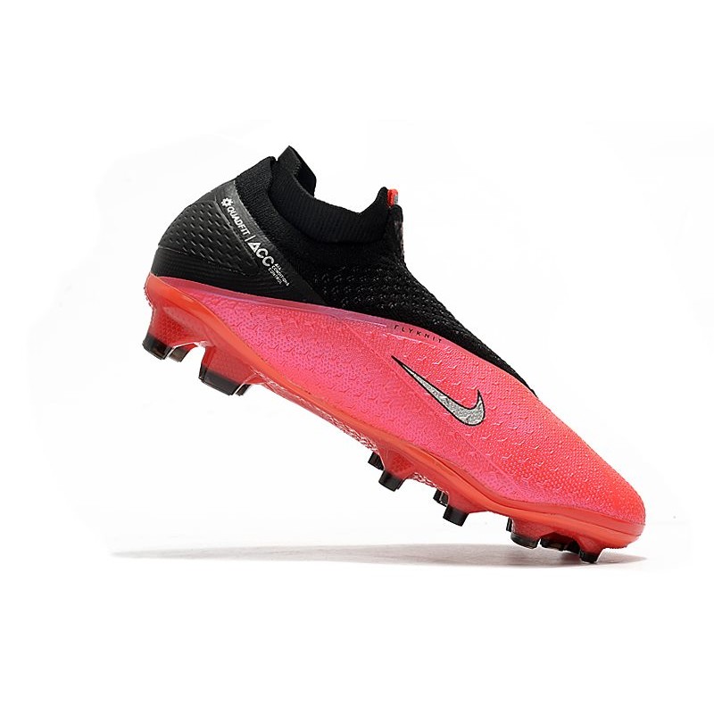 Nike Phantom Vision Elite Dynamic Fit FG Červené stříbrný Černá